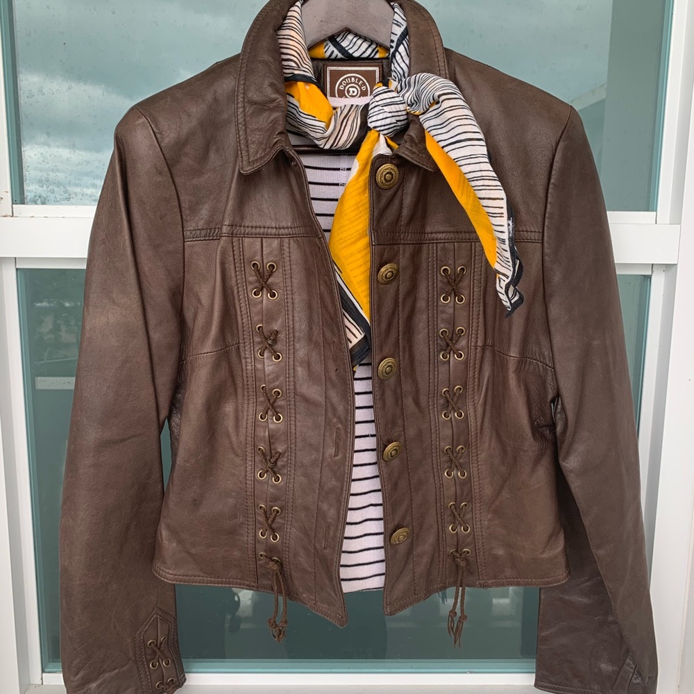 Double D Ranch Leather Jacket • size S • $350